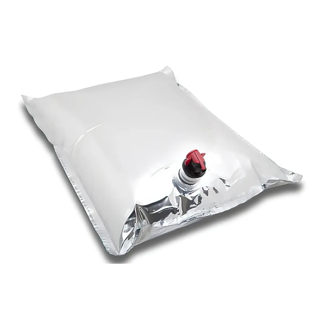 Csapos bag-in-box utántöltő tasak, doboz nélkül